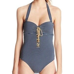 Jessica Simpson Nwt Ship Shape Under Wire One-Piece halter swimsuit medium